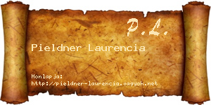 Pieldner Laurencia névjegykártya